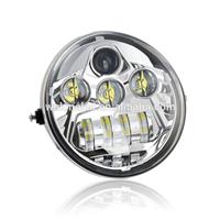 Chrome / Black LED Headlight Harley Daymaker Headlamp for Harley Davidson VRSCA V-Rod Vrod 02-16