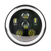 7 Inch RGB halo LED Headlight with Phone contorl for Jeep Wrangler JK TJ LJ Sahara Rubicon Sport Unlimited Hummer H1 H2