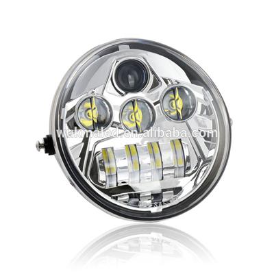 Chrome / Black LED Headlight Harley Daymaker Headlamp for Harley Davidson VRSCA V-Rod Vrod 02-16