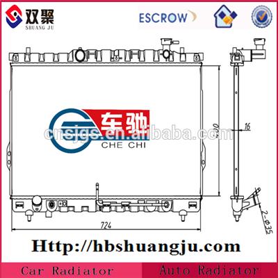 Auto aluminum radiator For Hyundai oe: 25310-26050