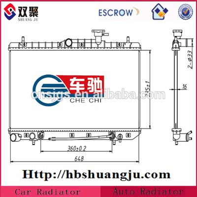 Automative radiator For Hyundai oe: 25310-25100