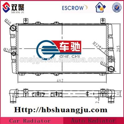 Cheap radiator part for skoda oe: 115 610 500/115 610 502