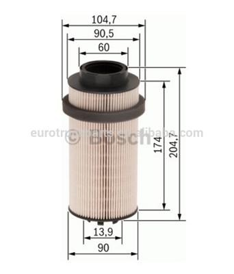DAF 1397766 1784782 MANN PU999/2X Hot Sale Heavy Duty DAF truck filter Parts Oil Flter