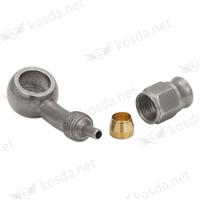 AN3 3/8" Stainless Steel 28 Degree Swivel Telfon Hose Ends Brake Banjo Fitting