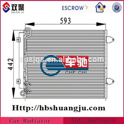 Spare parts auto condenser fro vw oe:3C0820411C