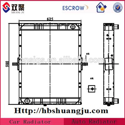China Dongfeng Heavy Duty Truck Radiator For Dongfeng oe: 1301020-X470
