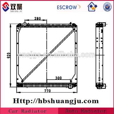 Supply Cheap Radiator In China For Dongfeng oe: 1301010-70U