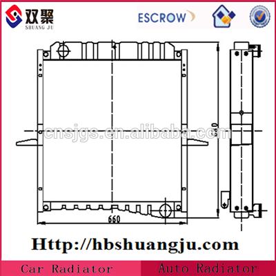 Cheap Truck Radiator For Sale For Dongfeng oe: 1301010-5KAI
