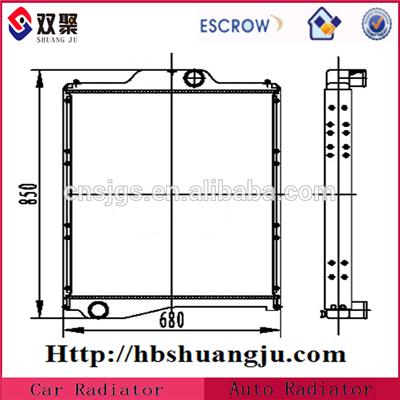 Heavy Truck Radiator With High Quality For Dongfeng oe: 1301010-Q204