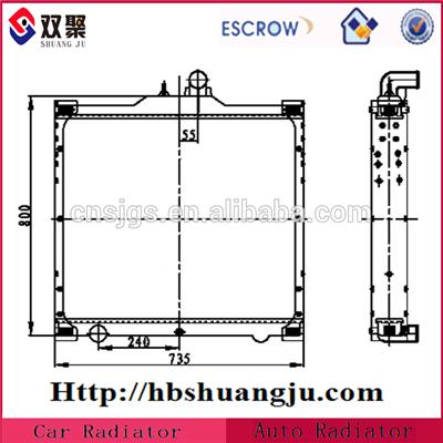 High Performance Universal Radiator for Dongfeng oe: 1301020-D459