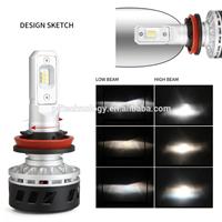 h11 Led dual color canbus led headlight bulbs lumileds, led headlight bulb h11 for t oyota innova
