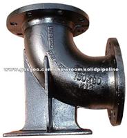 Metal Casting Ductile Iron Fcd550 Double Flange With Duckfoot Short Radius 90 Bend/Elbow