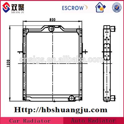 Original Truck Radiator For Dongfeng oe: 1301020-D849