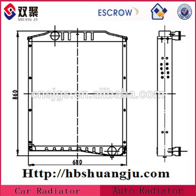 Radiator For Dongfeng Heavy Truck for dongfeng