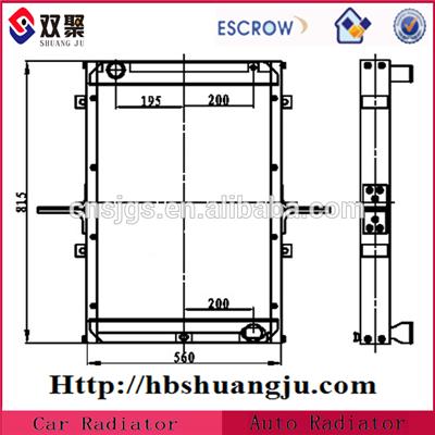 2014 Top Sale Cheapest Truck Radiator for FAW