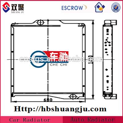 Aluminum/ Copper Radiator For Heavy Duty Truck For Sany