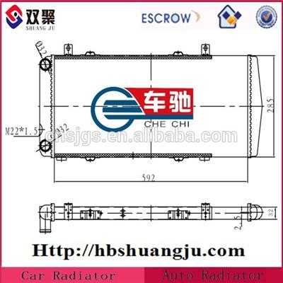 Oil wall radiators for skoda oe; 443 511 157 102