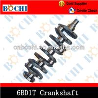OE 1-12310-407-0/5-12310-151-0 Casting iron 6BD1T Engine Crankshaft with good quality
