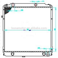 Auto cooling parts for TOYOTA 16400-58570 16400-58571 radiator