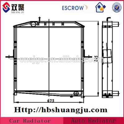 High Quality cheap truck radiator for FAW