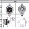 High quality auto car alternator for Mazda 323 f651-18-300b alternator