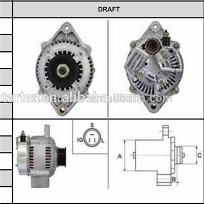 Wholesale auto car alternator for Toyota 1RZ 27060-72010 alternator