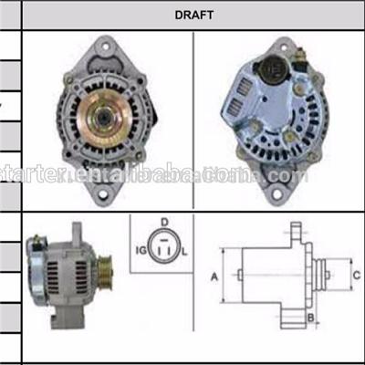 Upgrade product auto car alternator for Daihatsu Rocky 101211-3050 alternator