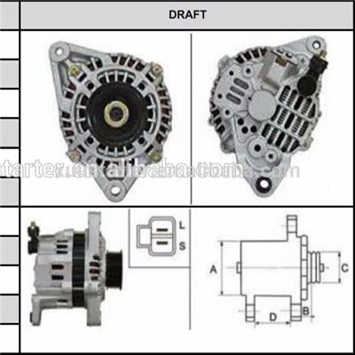 Upgrade product car alternator for NissanU13 23100-64j12 alternator