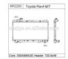 Radiator forToyota RAV 4 98-00 OE: 164007A490 DPI 2293