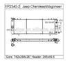 radiator for JEEP CHEROKEE/WAGONEER 91-01 DPI 2340