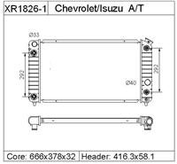 RADIATOR for CHEVROLET/GMC OEM:52462548 DPI 1826