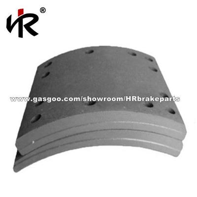 Wva 19037 High Quality Non-Asbestos Truck Brake Lining