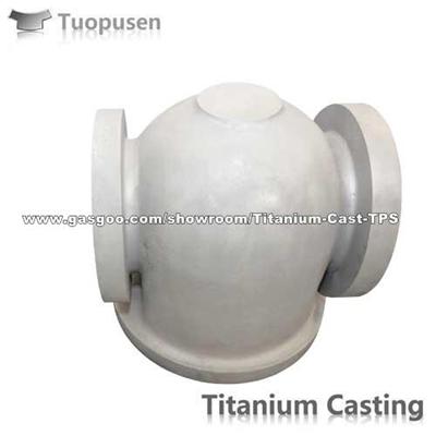 TPS Titanium Casting Parts Valve Grade C2 Titanium Ball Valve