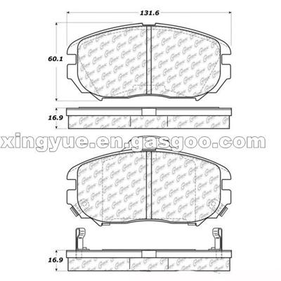 10211250 Car Auto Brake Pad Front For HYUNDAI SONATA 2005-2009 KIA AMANTI 2007-2009 CHEVROLET EQUINOX 2010-2017