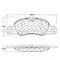 Brake Pad Set For PORSCHE CAYMAN 2014-2016 911 718 BOXSTER