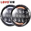 Hot!!! Best Quality Wholesale Waterproof 7&quot; Headlight Led for JEEP Wrangler accessories Halo ring round led headlight