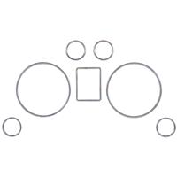 Rings for Audi A3 8L, A4 B5, A6 4B VDO and Jaeger instrument cluster