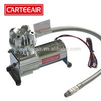 Common mounting truck car auto parts 130PSI 15% duty cycle 1.34CFM 12v dc motor heavy duty air compressor for air horn