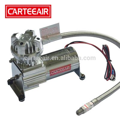 Common mounting truck car auto parts 130PSI 15% duty cycle 1.34CFM 12v dc motor heavy duty air compressor for air horn