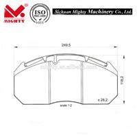 Auto Parts Truck Brake Pads for OEM WVA29083