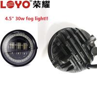 Top sales motorcycle accessories 4.5 " 30w led car fog lights with angel eyes for harley