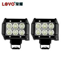 12v/24v led off road 4 inch 18W 1800LM Spot Light Bar Work light For jeep truck