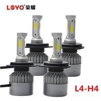 led automotive lighting h4 hi/lo beam model kit super bright 3sides auto light for cars