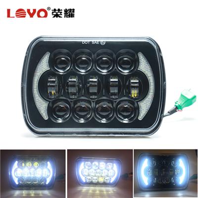 Auto 5x7 led headlamp 105w brightness rectangular led 5x7 headlight for Jeep Cherokee XJ Trucks