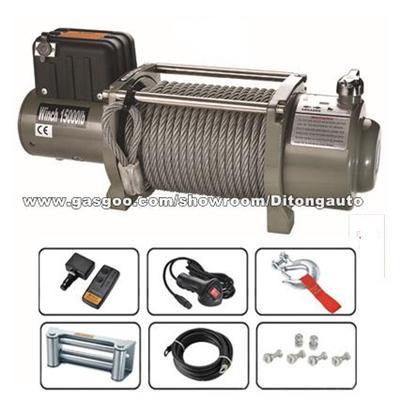 CE Certificate 15000lbs Heavy Duty Truck SUV Jeep Electric Winch