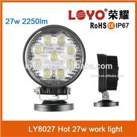 4" round 12v/24v 27w led working light for off road vehicles,automotive parts car parts