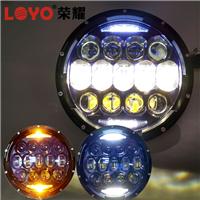 Hot Sale Osram 130W 7" round led headlight 12V for harley motorcycle 7 inch jeep led headlight