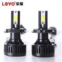 Super bright auto car COB H4 H/L replacement LED headlight kit bulb H4 Hi Lo beam 36W 3300lm 6000K 12V 24V