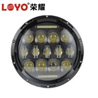 7'' led head light for jeep wrangler lamp led headlight 75w car led head light