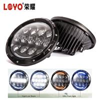 LED headlights 7" 105W 7inch high low beam Osram 7 inch led vehicle lights for jeep wrangler jk